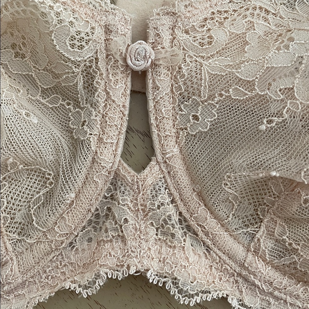 Wacoal 851155 Seduction Demi Underwire Bra Size 32G cream tan  Lace Discontinued - Picture 5 of 10